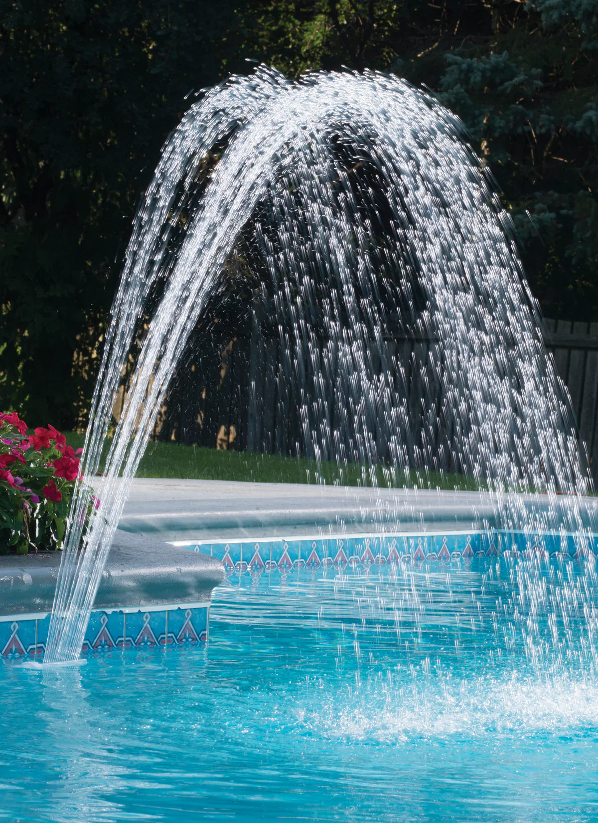 Pool Fountains and Lights