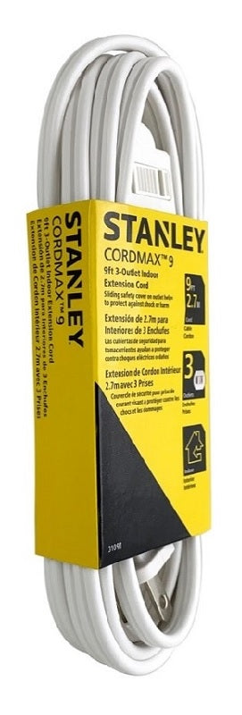 CordMax 9 ft. Polarized 3-Outlet Indoor Extension Cord