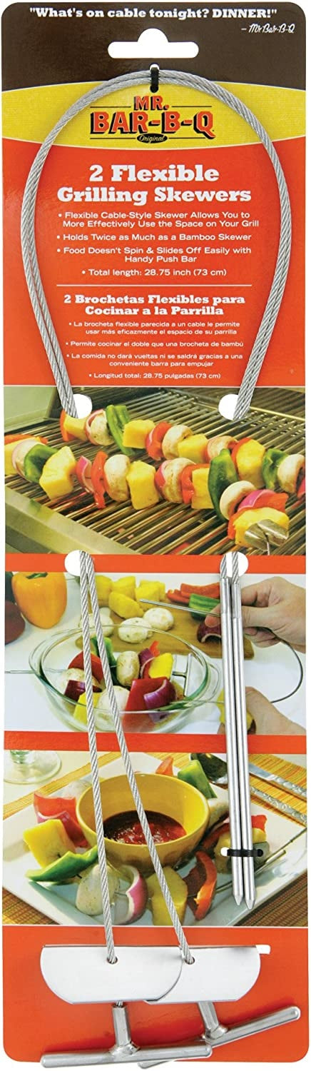 Set of 2 Flexible Grilling Skewers