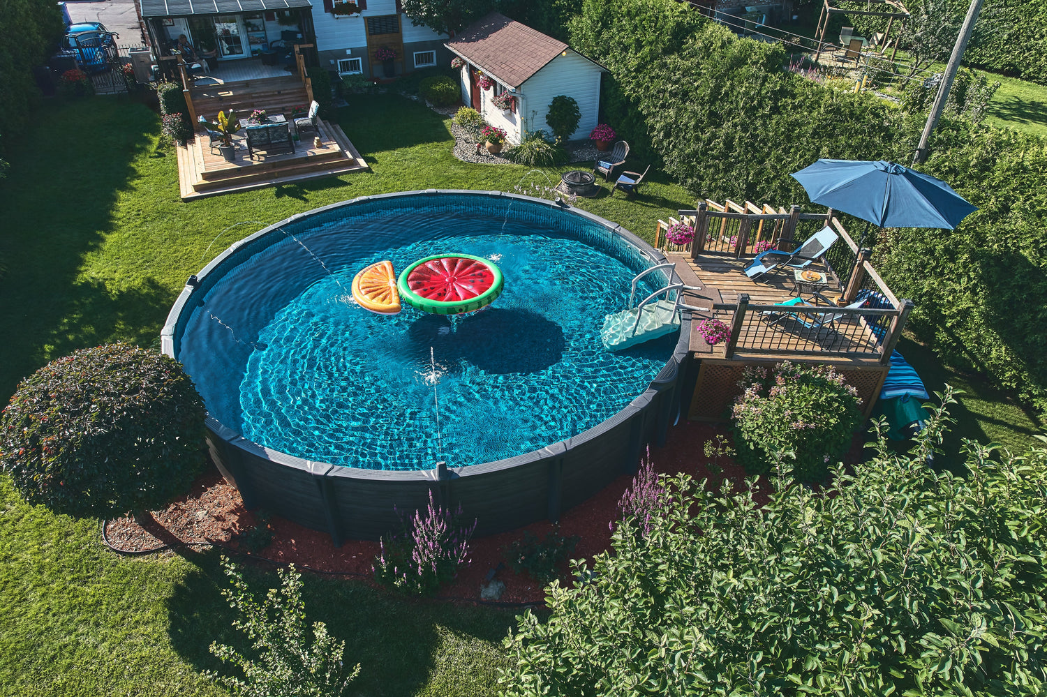 CARVIN® Diamond Series Downtown 54" Above Ground Swimming Pool
