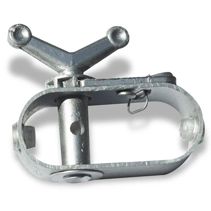 This image shows the silver aluminum cable winch.