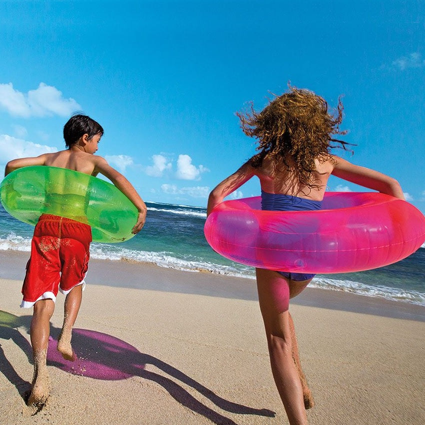 Inflatable transparent inner tubes.