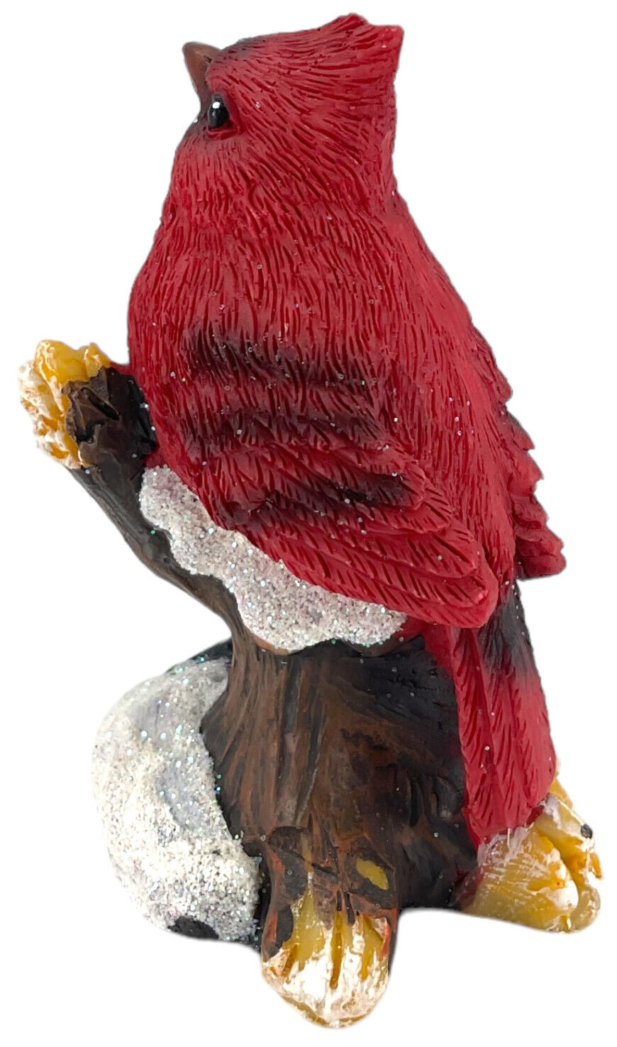 Cardinal on Snowy Branch Resin Decorative Accent