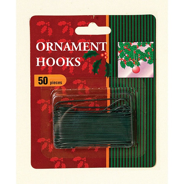 Pack of 50 Green Ornament Hooks