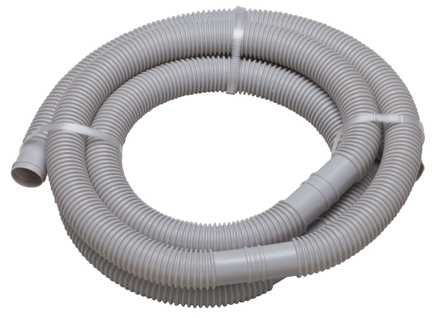 Gray pool hose measuring 1.5 inches wide and 12 feet long.