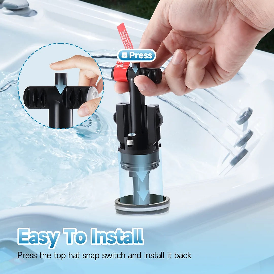 Easy cartridge to install. Simply press the top hat snap switch and install it back