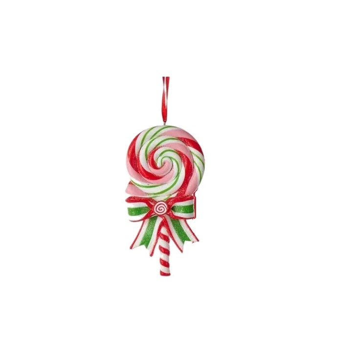 Peppermint Candy Lollipop Ornament