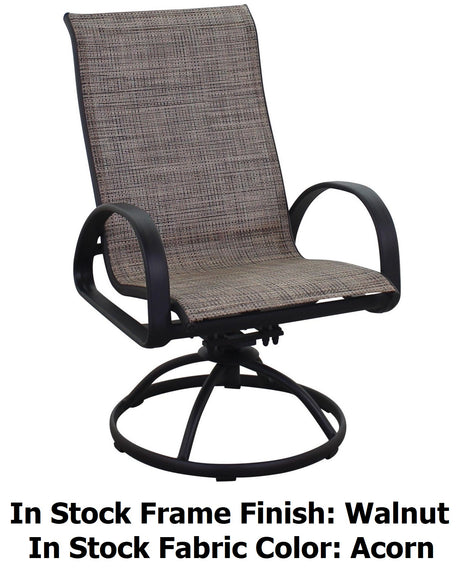 Dublin Brown Sling Patio Dining Sets