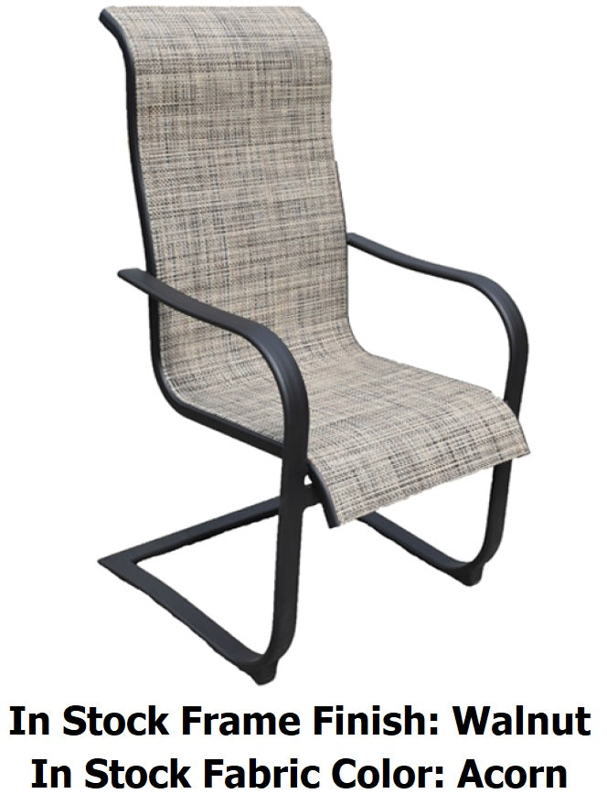 Dublin Brown Sling Spring Patio Dining Sets