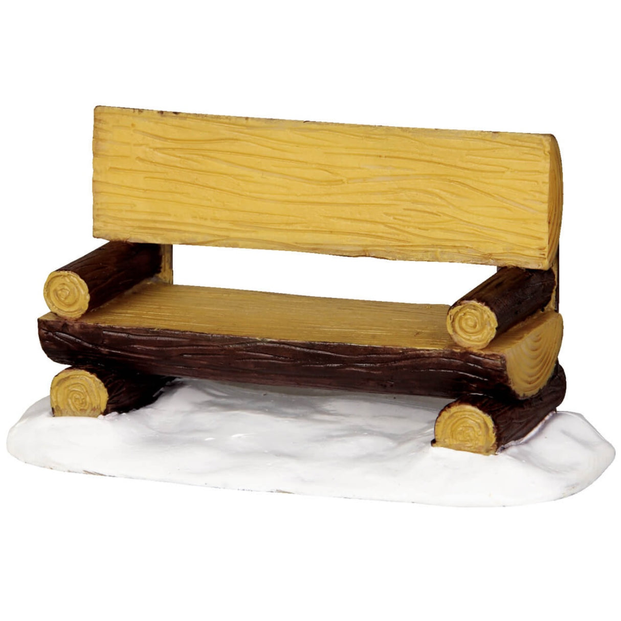 A Lemax General Collectibles village accessory. Log Bench #34617