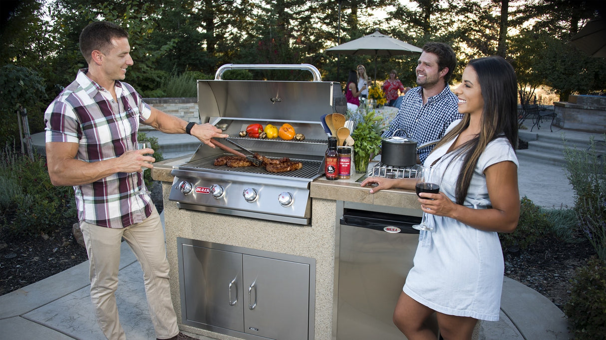 Bull Outlaw 30" 4-Burner Stainless Steel Drop-In Grill