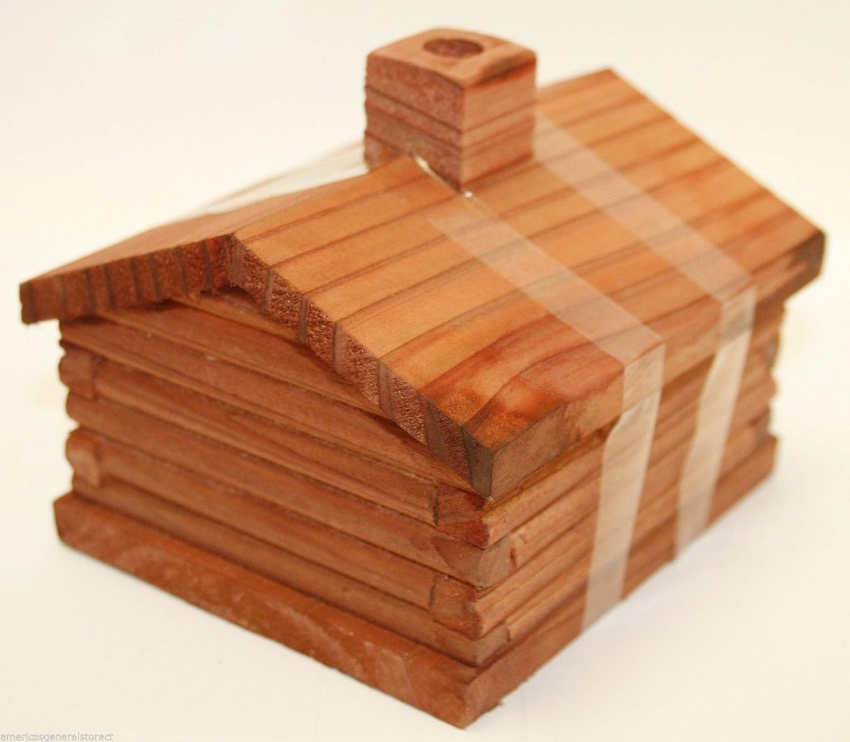 Large Log Cabin Incense Burner with 10 Pieces of Balsam Fir Incense Logs