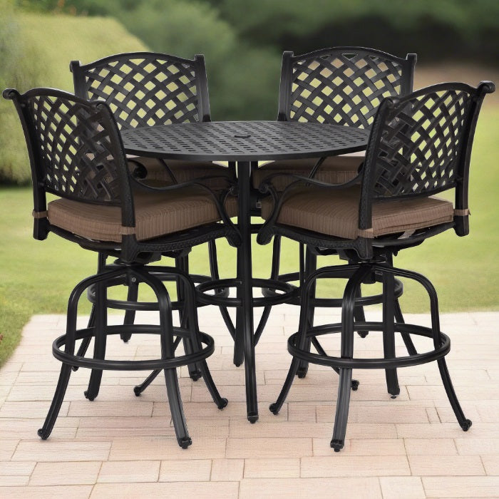 Stonegate Cushioned Bar Height Patio Set