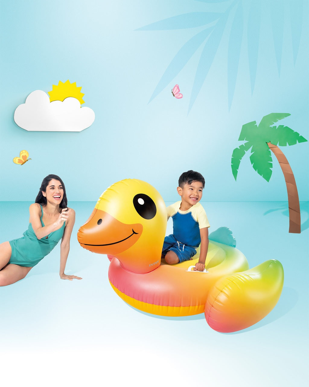 Intex Inflatable Baby Duck Pool Ride-On
