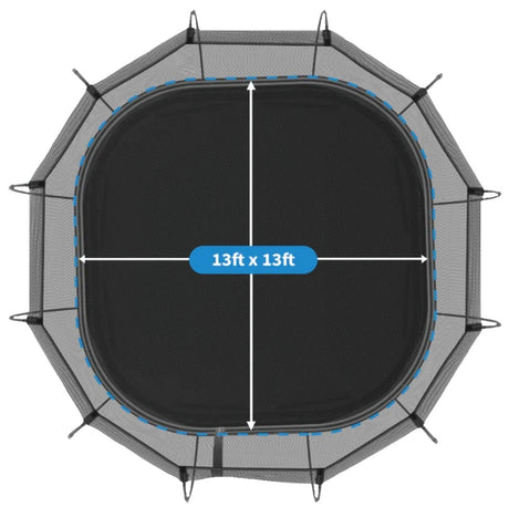 13' x 13' Jumbo Square Springfree Trampoline Ultimate Bundle