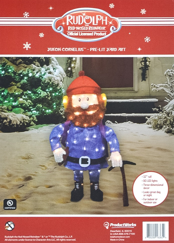 32" Yukon Cornelius Tinsel Outdoor Decoration from Rudolph the Red-Nosed Reindeer