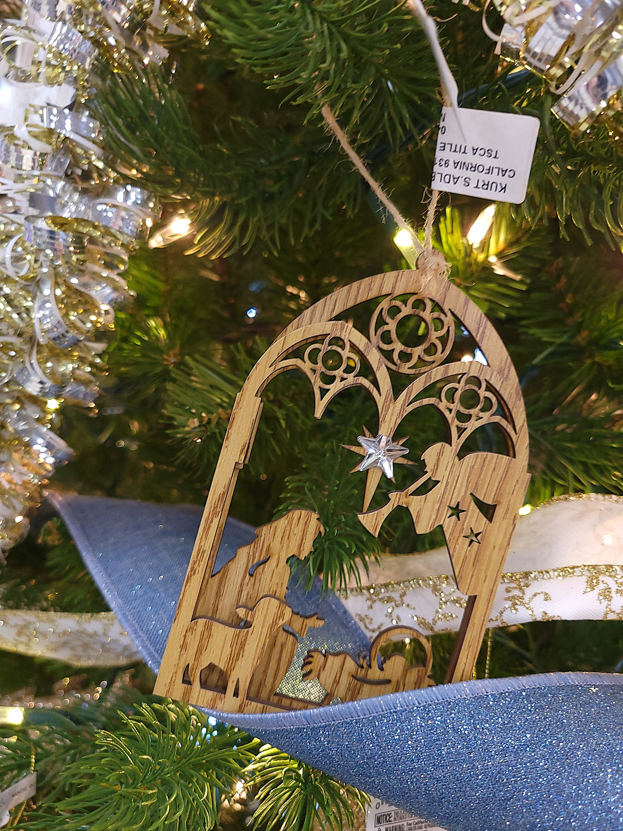 5.5" Wooden Nativity Ornament