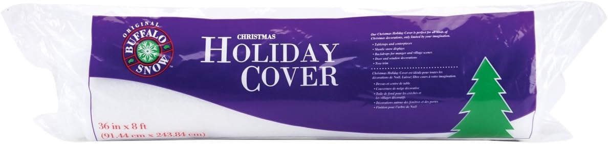 36" x 8 ft. Buffalo Snow Christmas Holiday Cover®