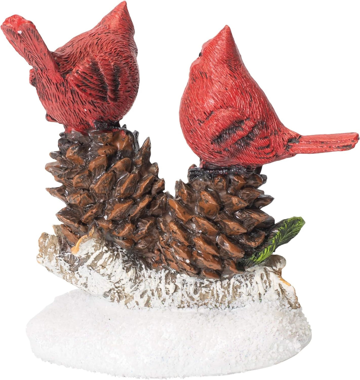 5.3" Cardinal Pine Cone Decorative Accent