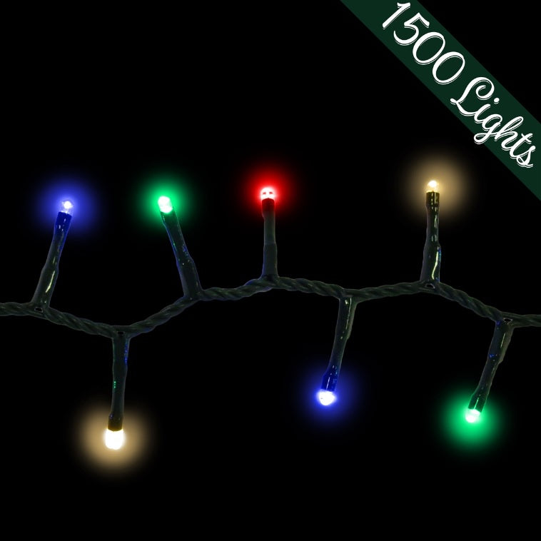 Set of 1500 Twinkling Rice Lights on a Reel