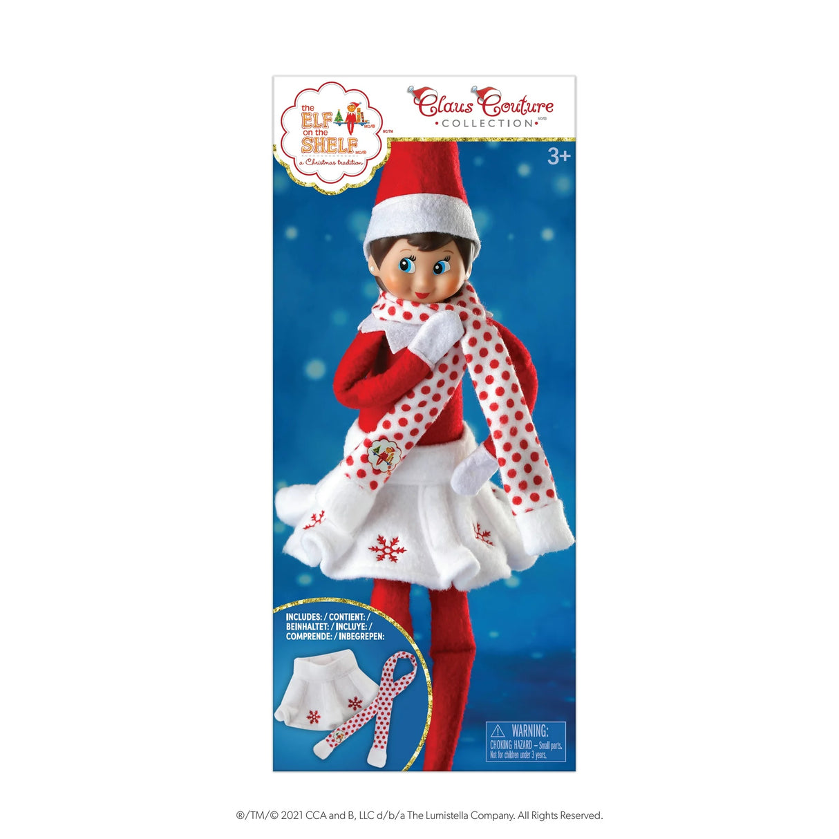 The Elf on the Shelf Claus Couture Collection® Snowflake Skirt & Scarf
