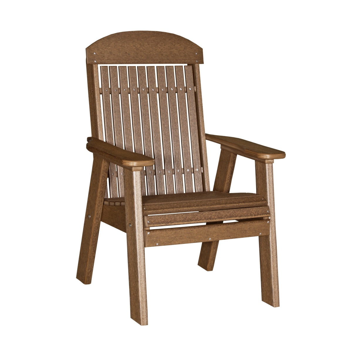 This is the Antique Mahogany colored bench on a white background.