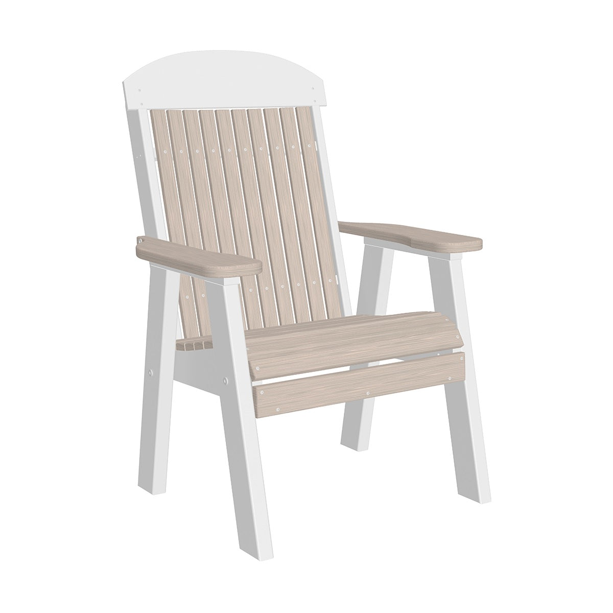 This is the Birch and White colored bench on a white background.