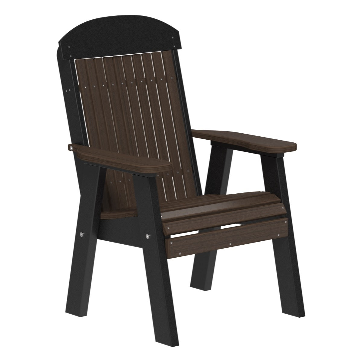 This is the Brazilian Walnut and Black colored bench on a white background.