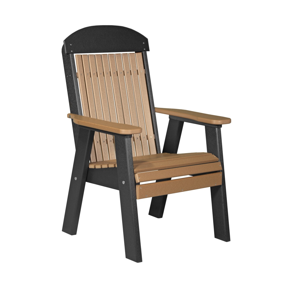 This is the Cedar and Black colored bench on a white background.