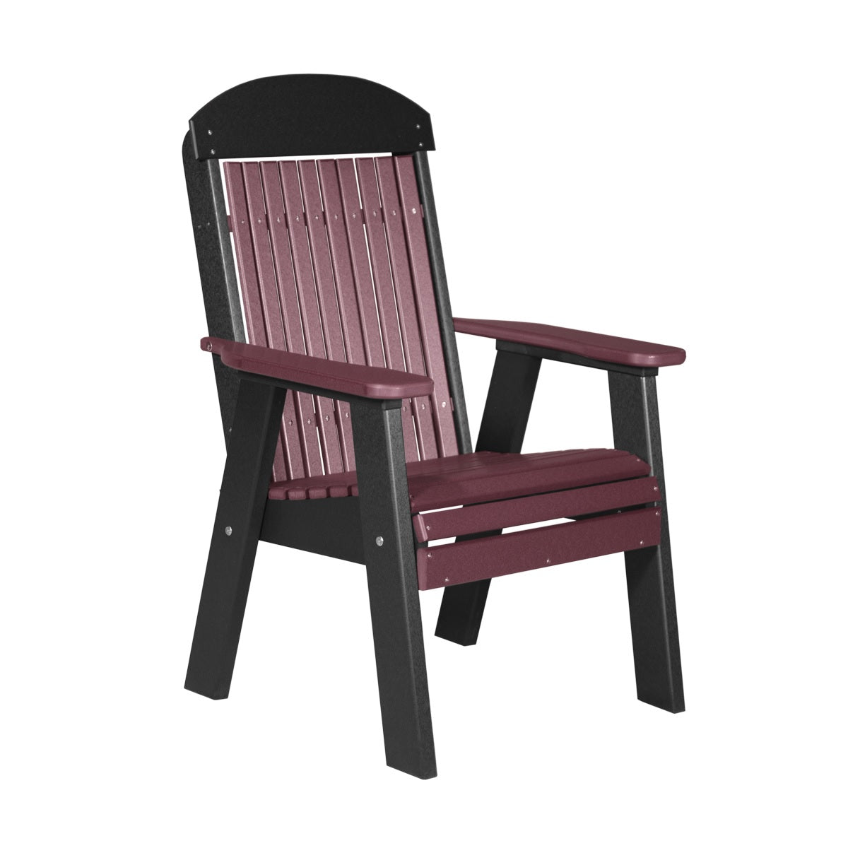 This is the Cherrywood and Black colored bench on a white background.