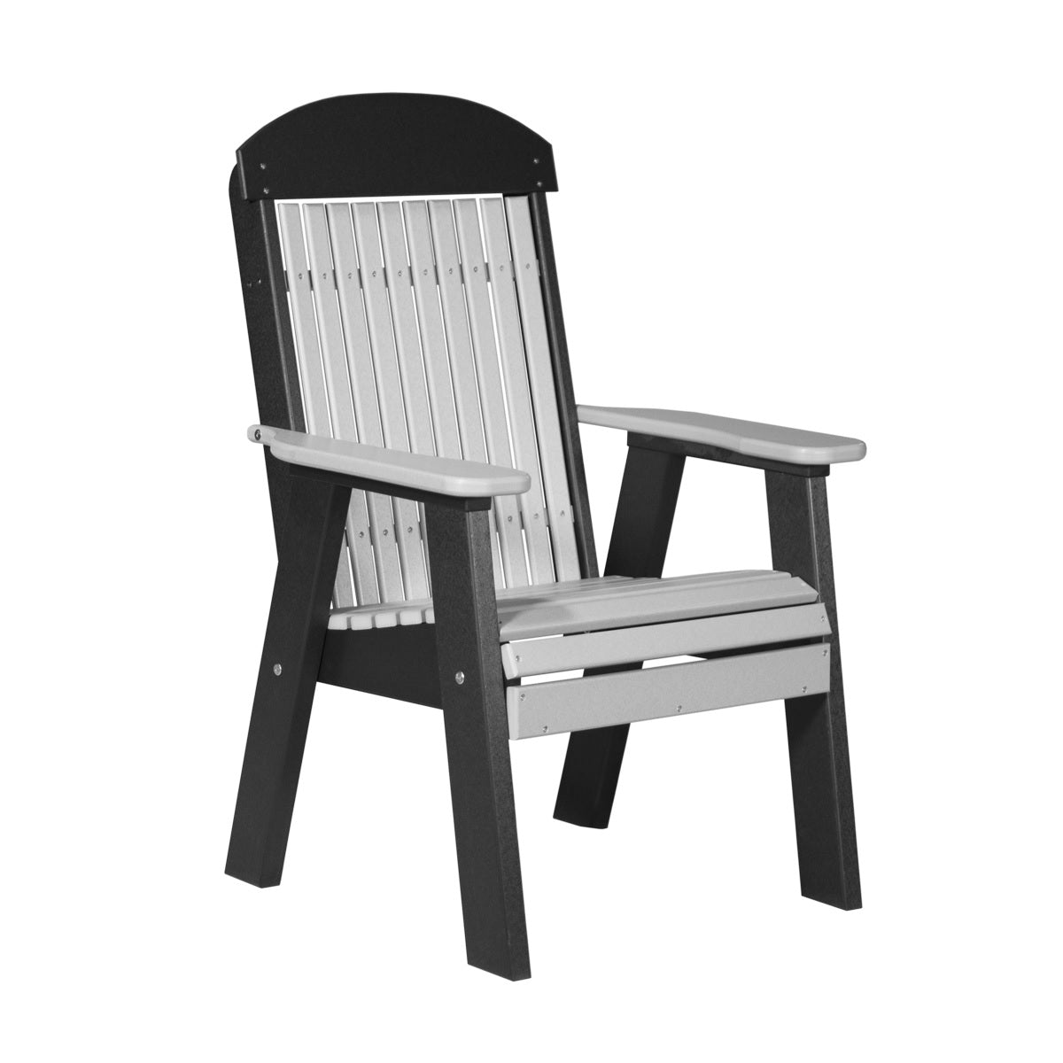 This is the Dove Gray and Black colored bench on a white background.