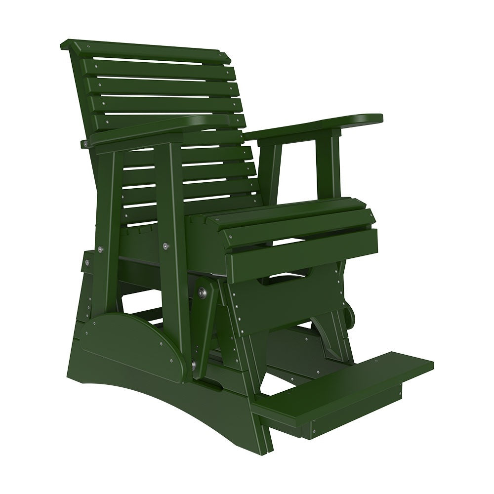 This is the Green colored glider chair on a white background.