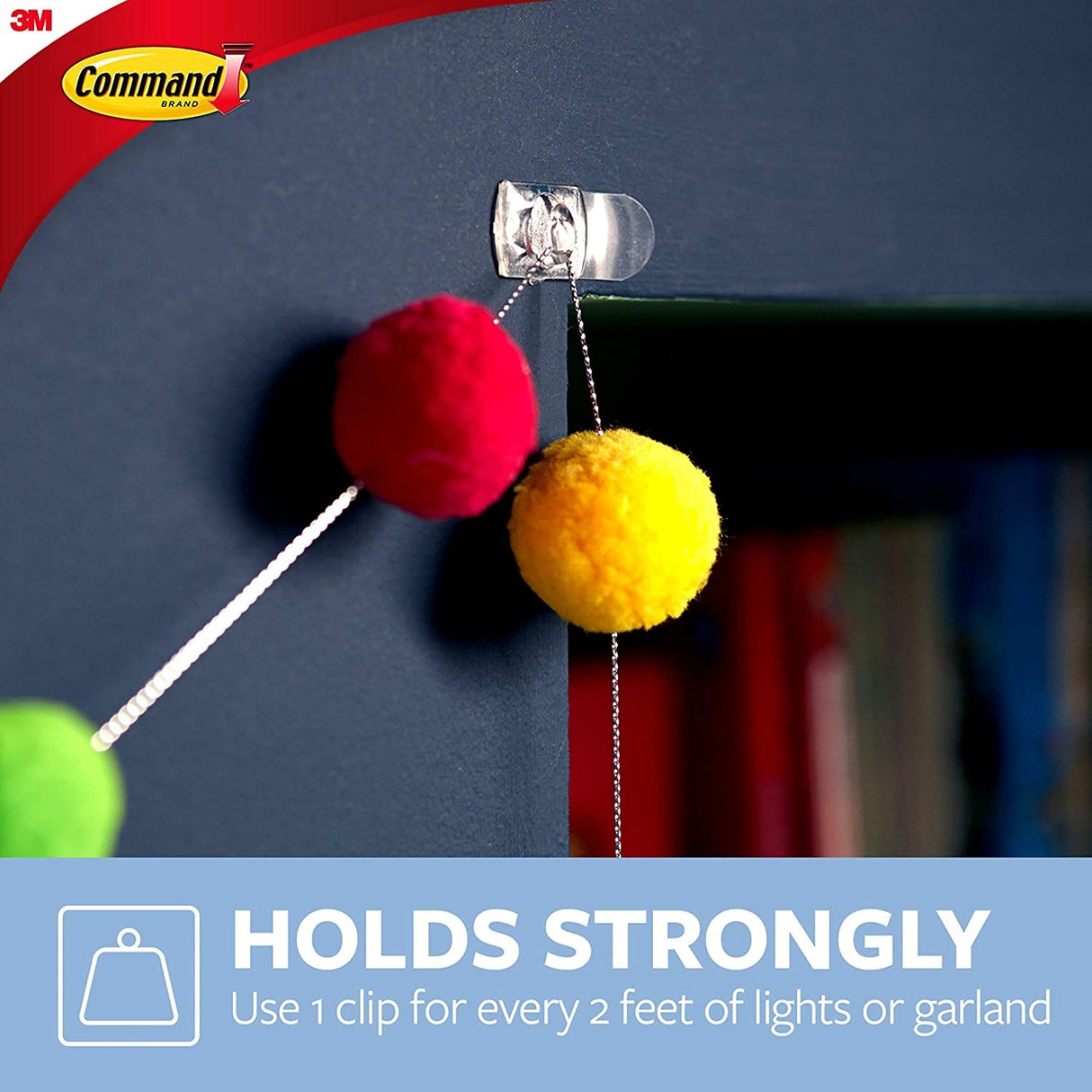 Pack of 20 Command Clear Damage Free Decorating Clips