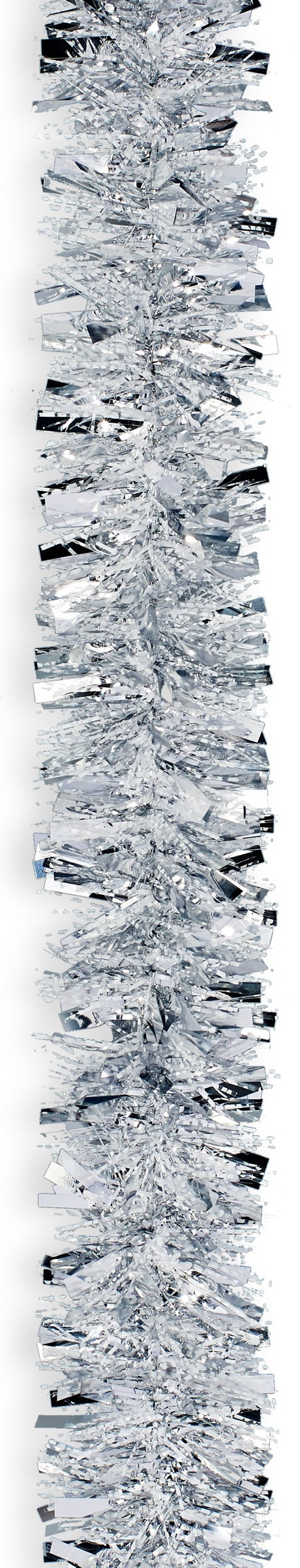 15' Fantasy Snowy Silver Tinsel Christmas Garland