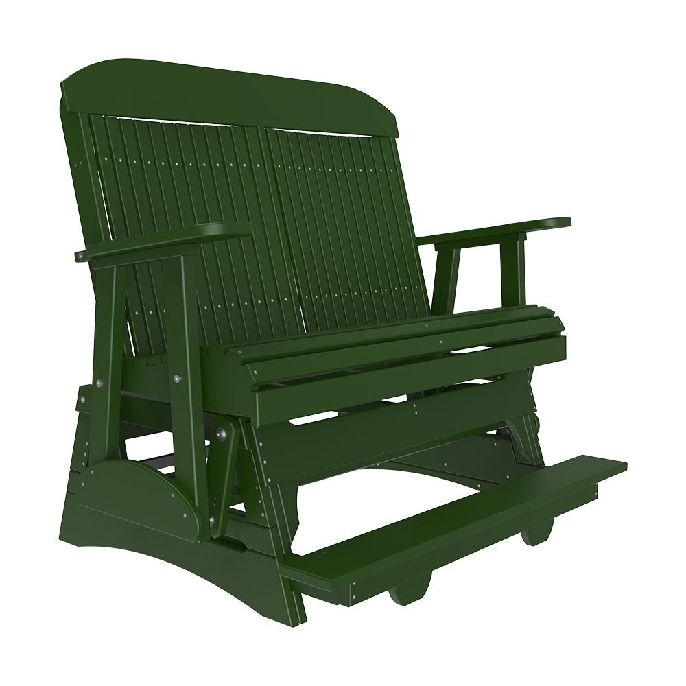 This is the Green colored classic balcony glider bench on a white background.