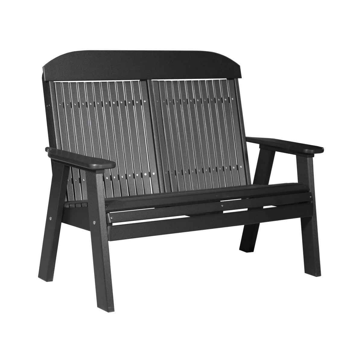 This is the Black colored bench on a white background.