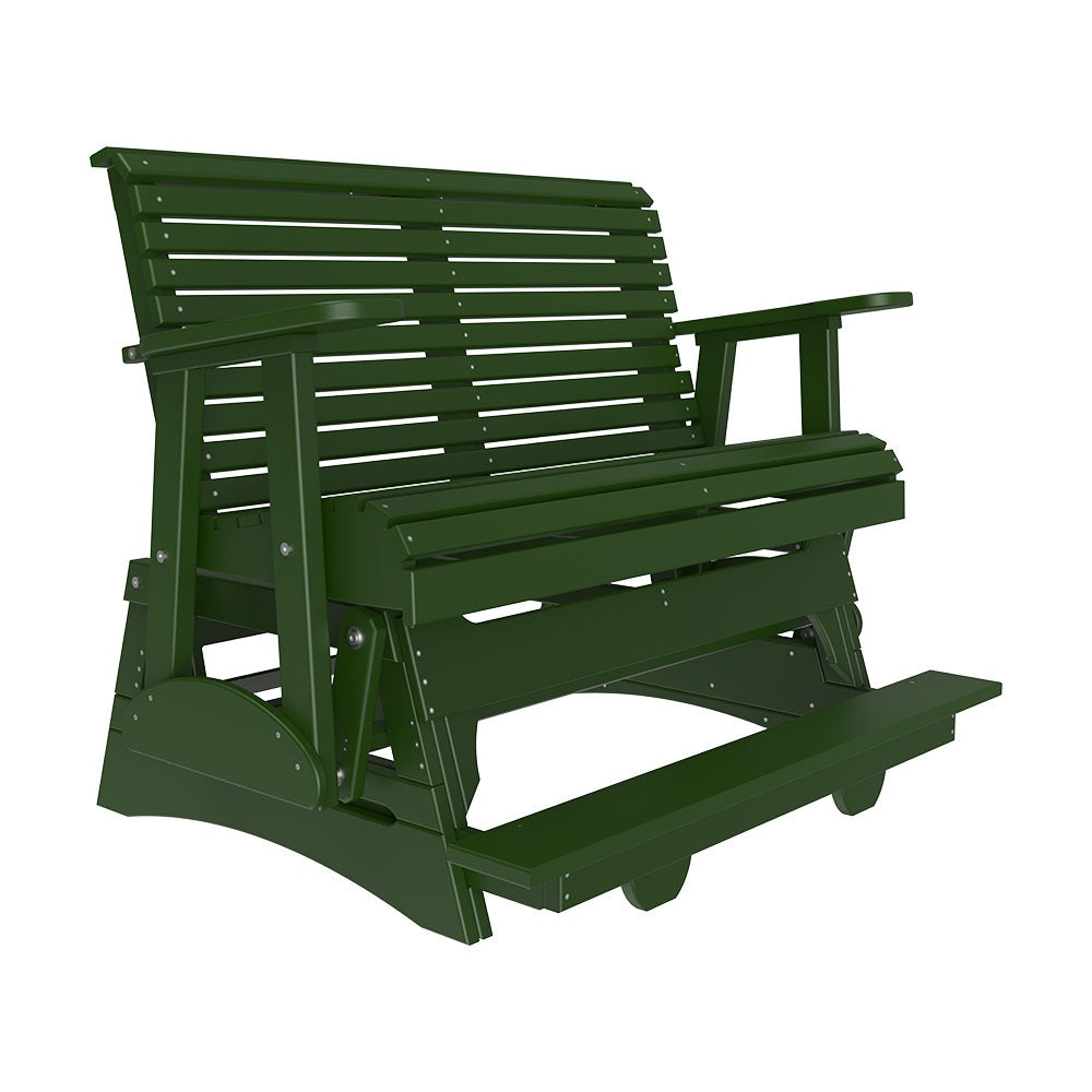 This is the Green colored glider bench on a white background.