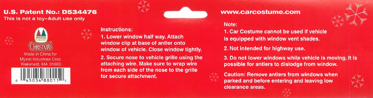 Reindeer Car Costume Kit