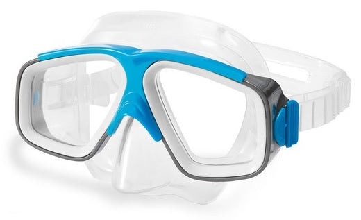 This is the mask that's clear and blue.