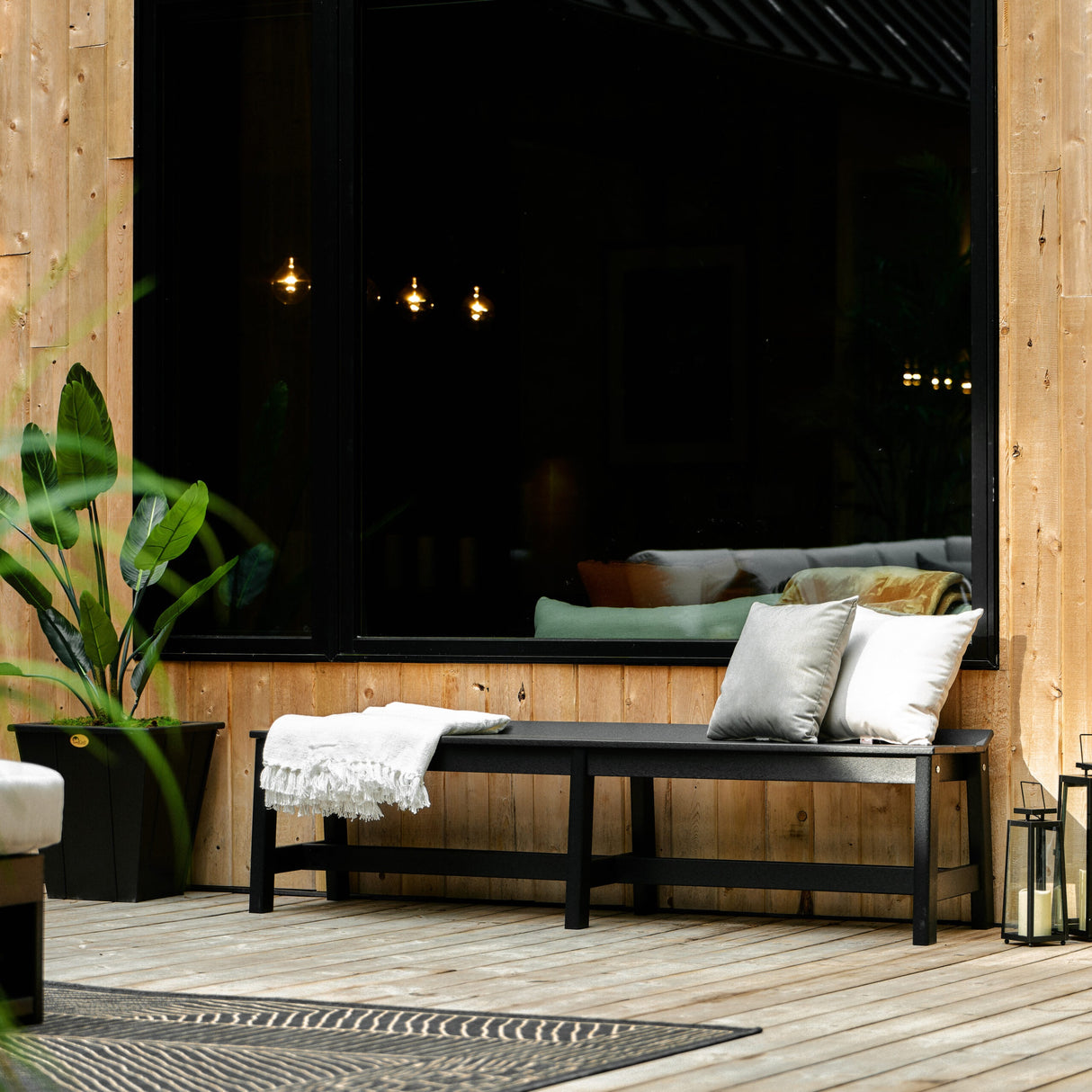 72" Cafe Dining Bench from LuxCraft