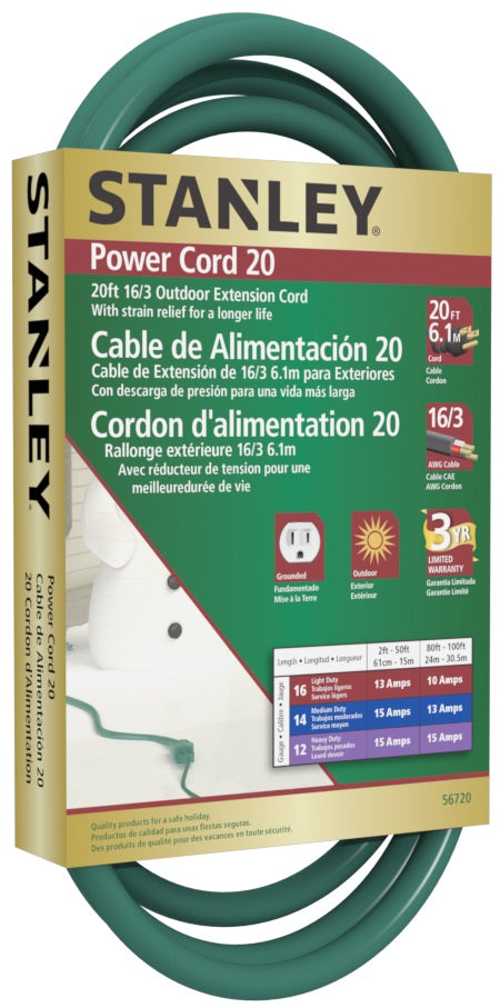 Stanley PowerCord 3-Wire Heavy Duty Outdoor Extension Cords