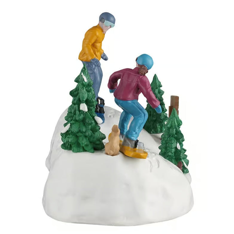 NEW 2026 Lemax Vail Village Table Accent: Snowboarding Practice #63821