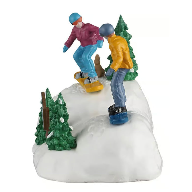NEW 2026 Lemax Vail Village Table Accent: Snowboarding Practice #63821