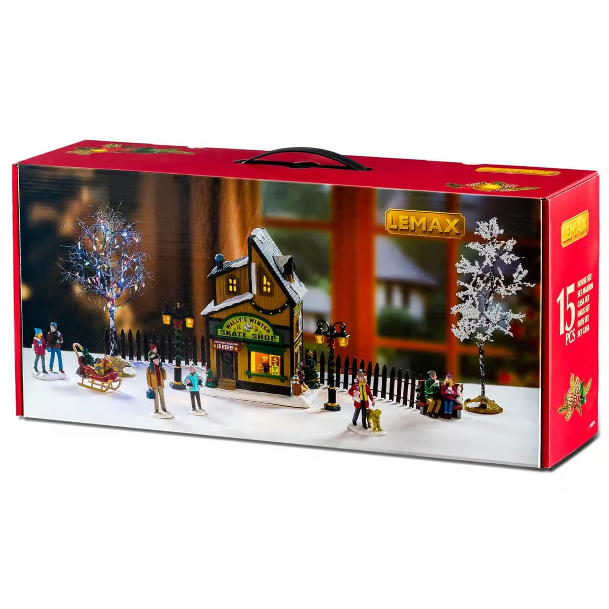 NEW 2026 Lemax Vail Village: Wally's Winter Skate Shop Set #66711