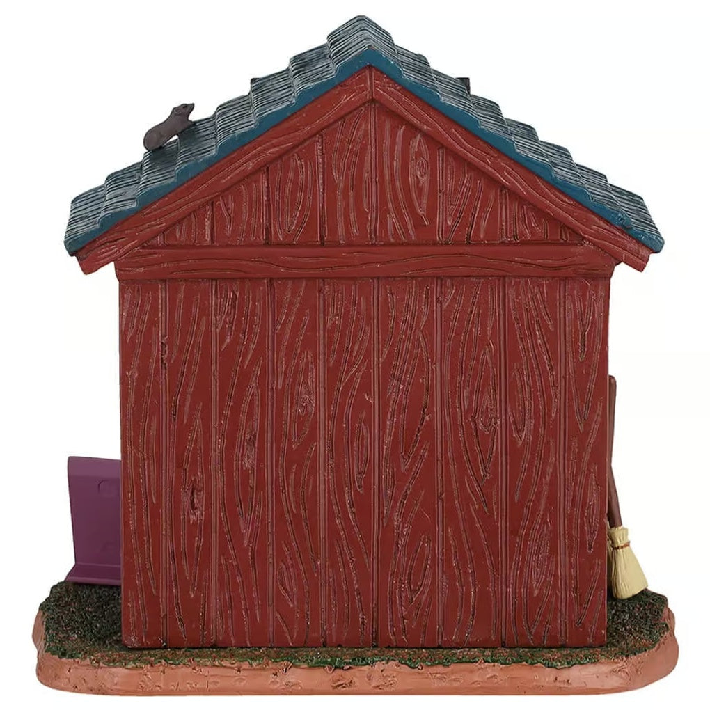 This image shows what the back of this piece looks like. It was designed to look like it was made of real wood.