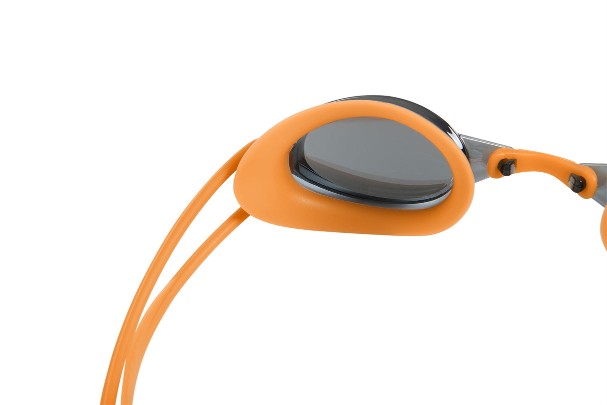 This image shows the inside of the eyecup of the orange goggles.