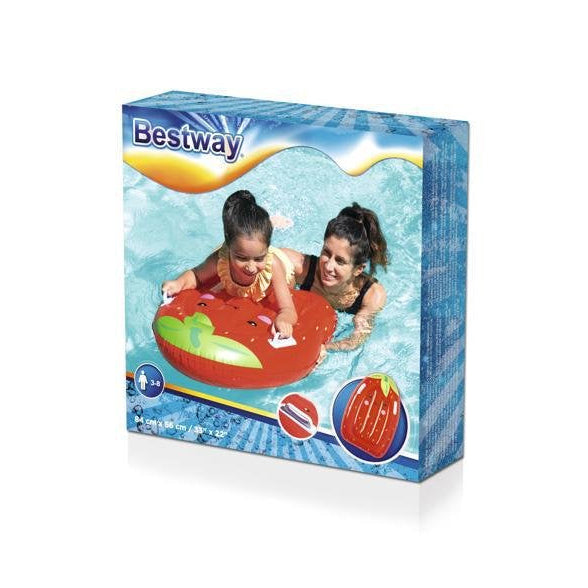 This image shows the box that the strawberry surfer surf rider comes in.