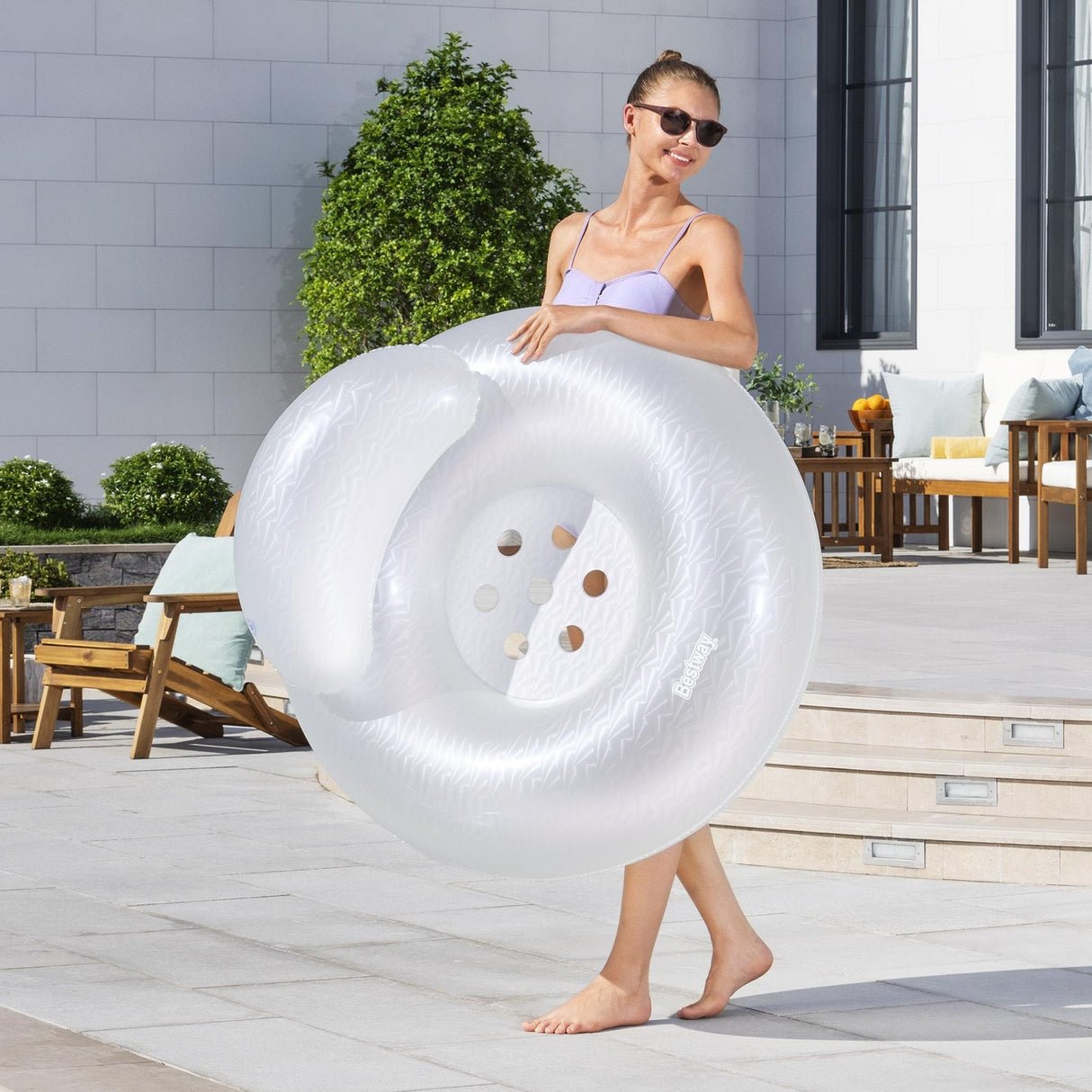 Moon Dust Swim Tube with Headrest