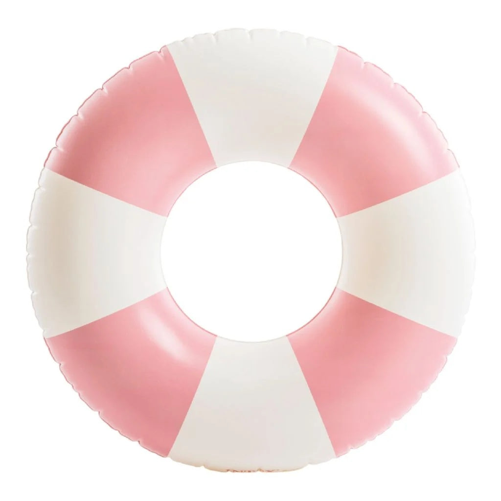 This image shows the pink and white inner tube on a white background.