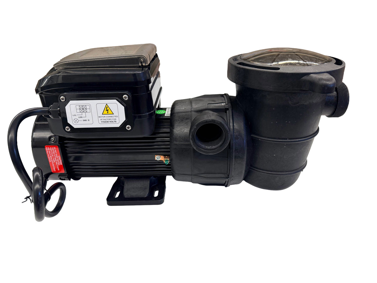This image shows the pool pump on a white background.